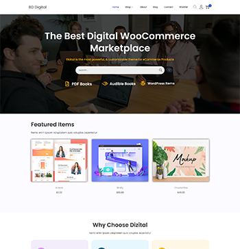 digital product selling website